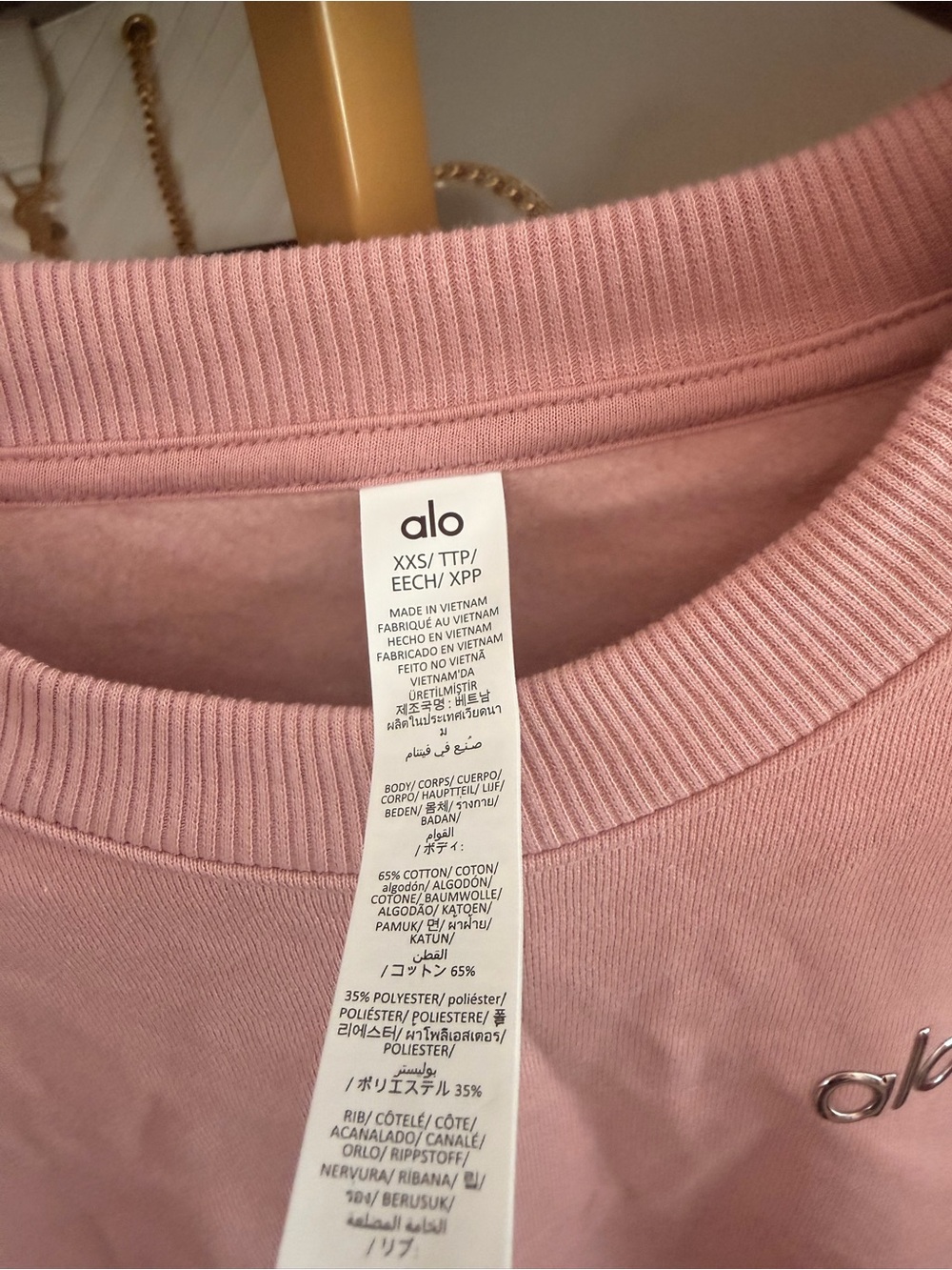 Alo vintage pink accolade crew - Picture 2 of 3